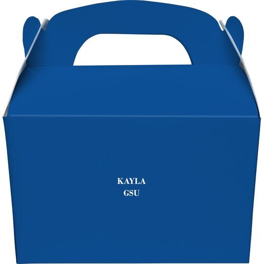 Name and College Initials Gable Favor Boxes